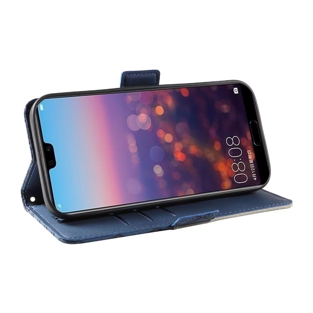 Custodia Portafoglio in Pelle PU Compatibile con Motorola G54 5G, Cover con Chiusura Magnetica, Tasche per Carte e Funzione Stand (Nero