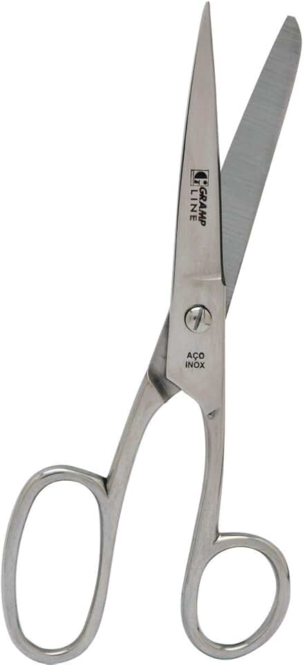 Tesoura Costura Aco Profissional 17, 8cm G8070a - 01 Unidade Gramp Line, Multicor