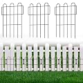 25 Pack Animal Barrier Fence, 16.7 in(H) X 27 Ft(L) No Dig Garden Decorative Fencing, Decorative Metal Small Fence Panels for Outdoor Yard Patio Landscape
