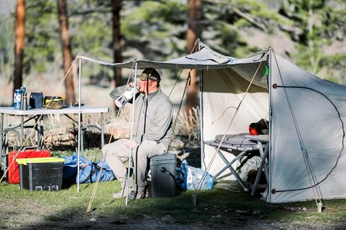 Carpa de lona algodón tratada ignífuga para 2 personas miniatura 4