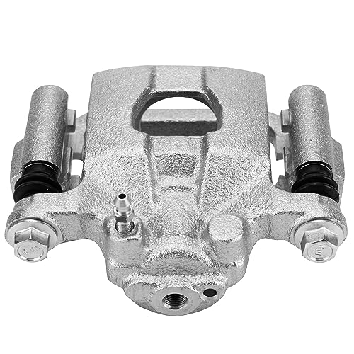 Image of Detroit Axle - Rear Right Brake Caliper for 2007-2019 Nissan Sentra | 2011-2017 Juke, 2007-2010 Tiida, Passenger Side Disc Brake Caliper w /Bracket Replacement