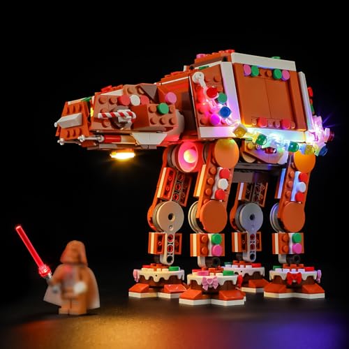 BRIKSMAX 2.0 Light Kit Compatible with Lego Star Wars Gingerbread at-at Walker 40806 Building Sets- LED Lighting Kits (Accessories Only) Cable-Hiding Tech for Display Gifts & Collectors