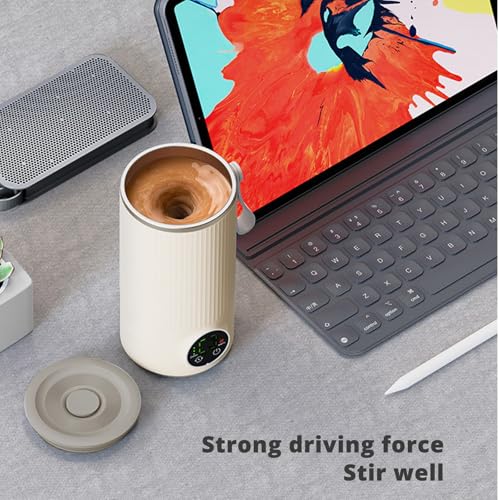 Mousseur lait vapeur portable 4 en 1 sans fil acier inoxydable écran commande température - 8