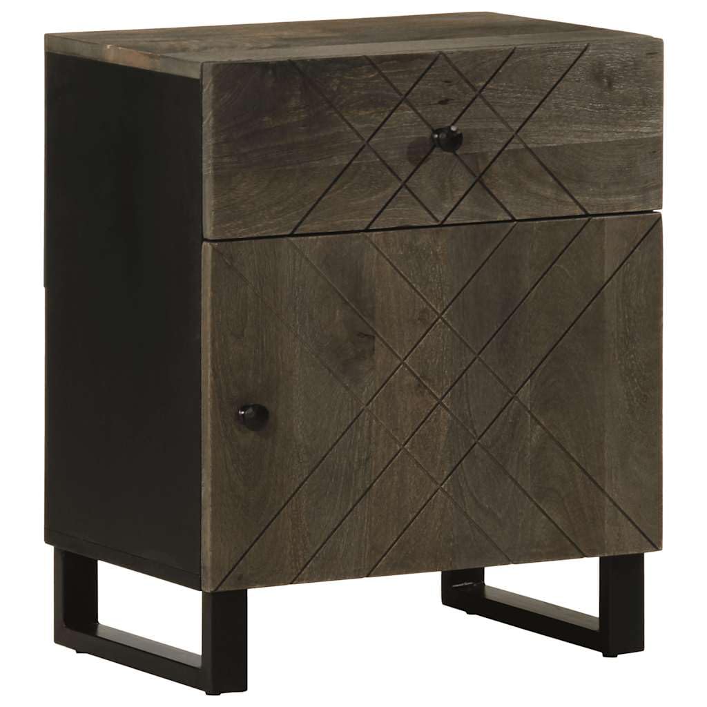 Table de Chevet Noir en Bois de Manguier pour Chambre Cosy et Salon Vintage