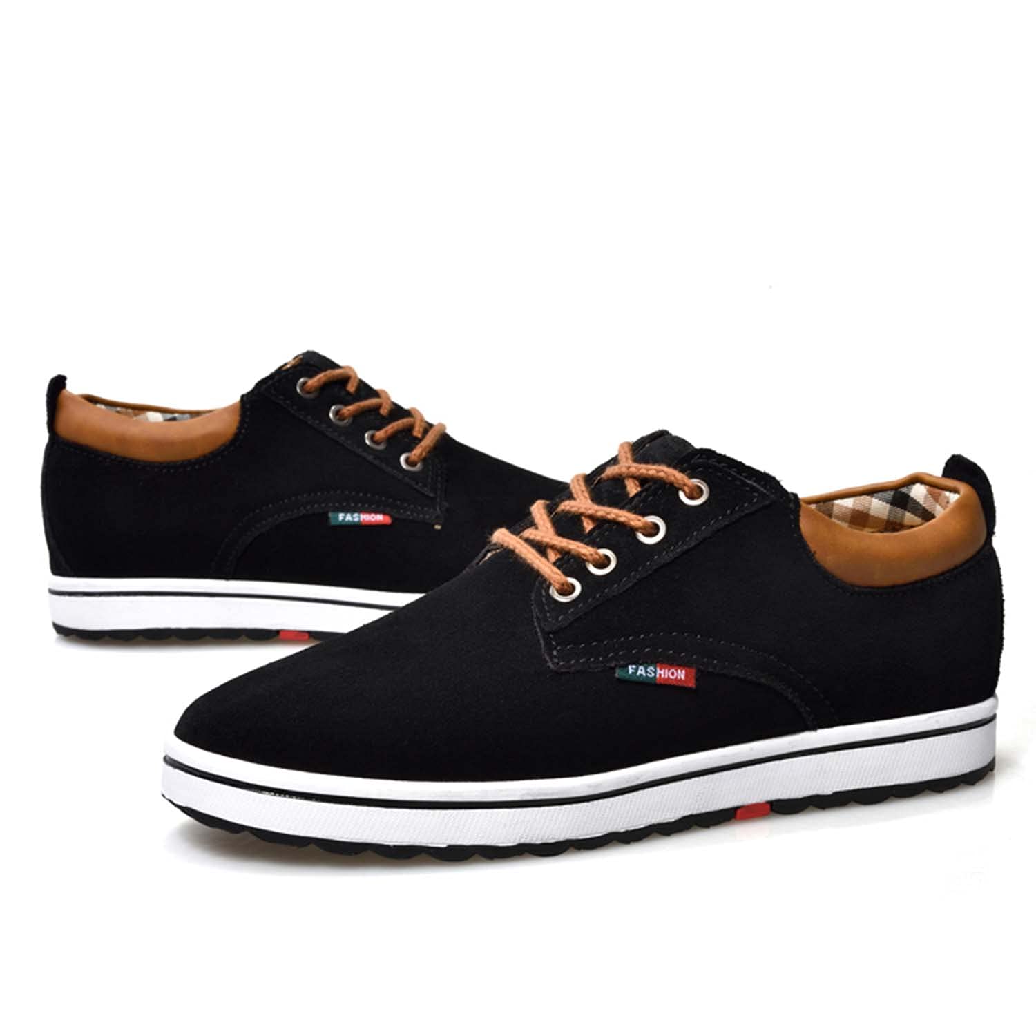 Meidiastra Zapatos de Ascensor de Altura Invisible para Hombre, Transpirables, con Cordones, de Moda, Zapatos de Vestir de Oxford, Zapatos de Vestir Casuales - 2.36 Pulgadas más Alto