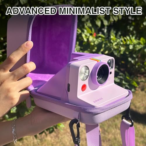Estuche rígido morado para cámara Polaroid Now y OneStep miniatura 5