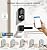Veise VE07-L Fingerprint Smart Locks for Front Door with Zinc Alloy Handle Set, App Control, Keyless Entry, Electronic Digital Keypad Deadbolt, Auto Lock, Waterproof, Easy to Install, Matte Black