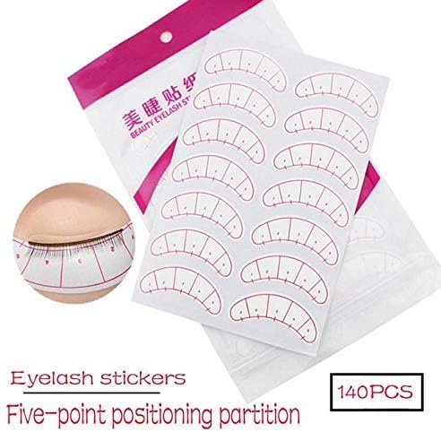 SOZZUMI Eyelash paper extension patches with adhesive eyelash sticker wrap pads for makeup Tool(140 Pcs)