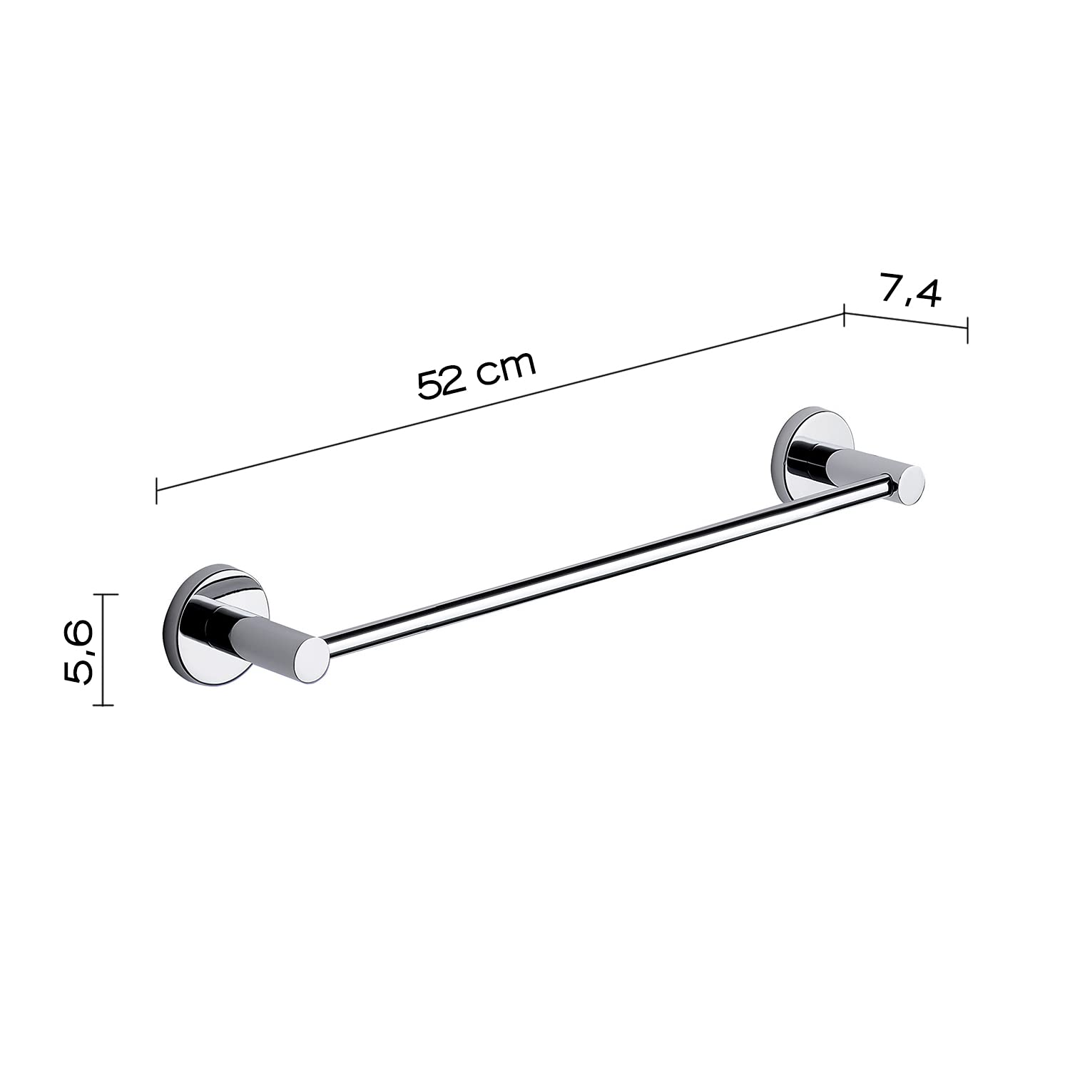 Gedy Felce Toallero 45 cm Cromo