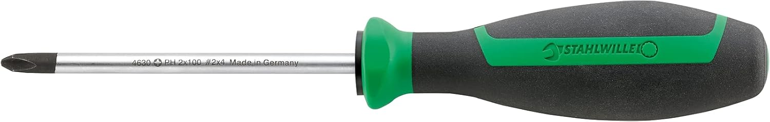 Stahlwille 4698 DRALL+ Screwdriver Set 7 Pieces with Voltage Tester for Slotted/Phillips Screws (PH, PZ) l 2K Handle l Made in Germany