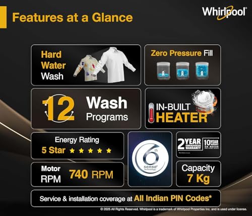 Image of Whirlpool 7.0 Kg 5 Star StainWash Magic Clean Pro Fully Automatic Top Load Washing Machine (MAGIC CLEAN PRO SW 7.0 (H) GREY 10YMW with In-Built Heater)
