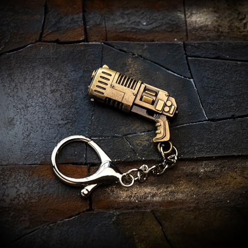 Image of Starforged Warhammer40K Master-Crafted Range Weapon Keychain Keyring Collection Warhammer Gifts Mens Accessories