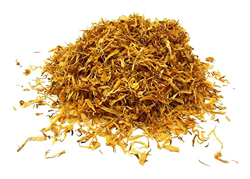 Image of A D Food & Herbs Organic Dried Marigold /Genda Flower /Petals for Homemade Lattes, Tea Blends, Bath Salts, Bath Bombs, Face Packs & Body Packs (50 Gms x pack of 4)