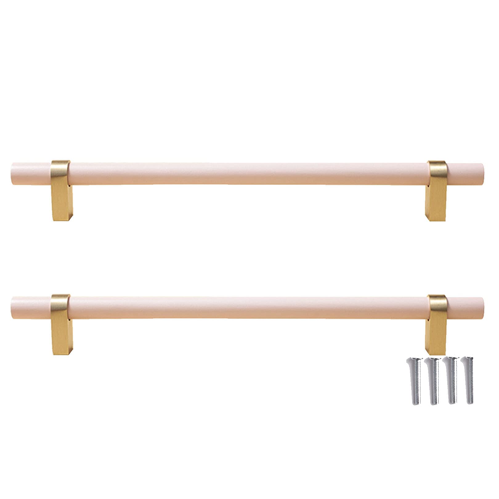 Poignée de meuble T-Bar en laiton rose pour une ouverture facile