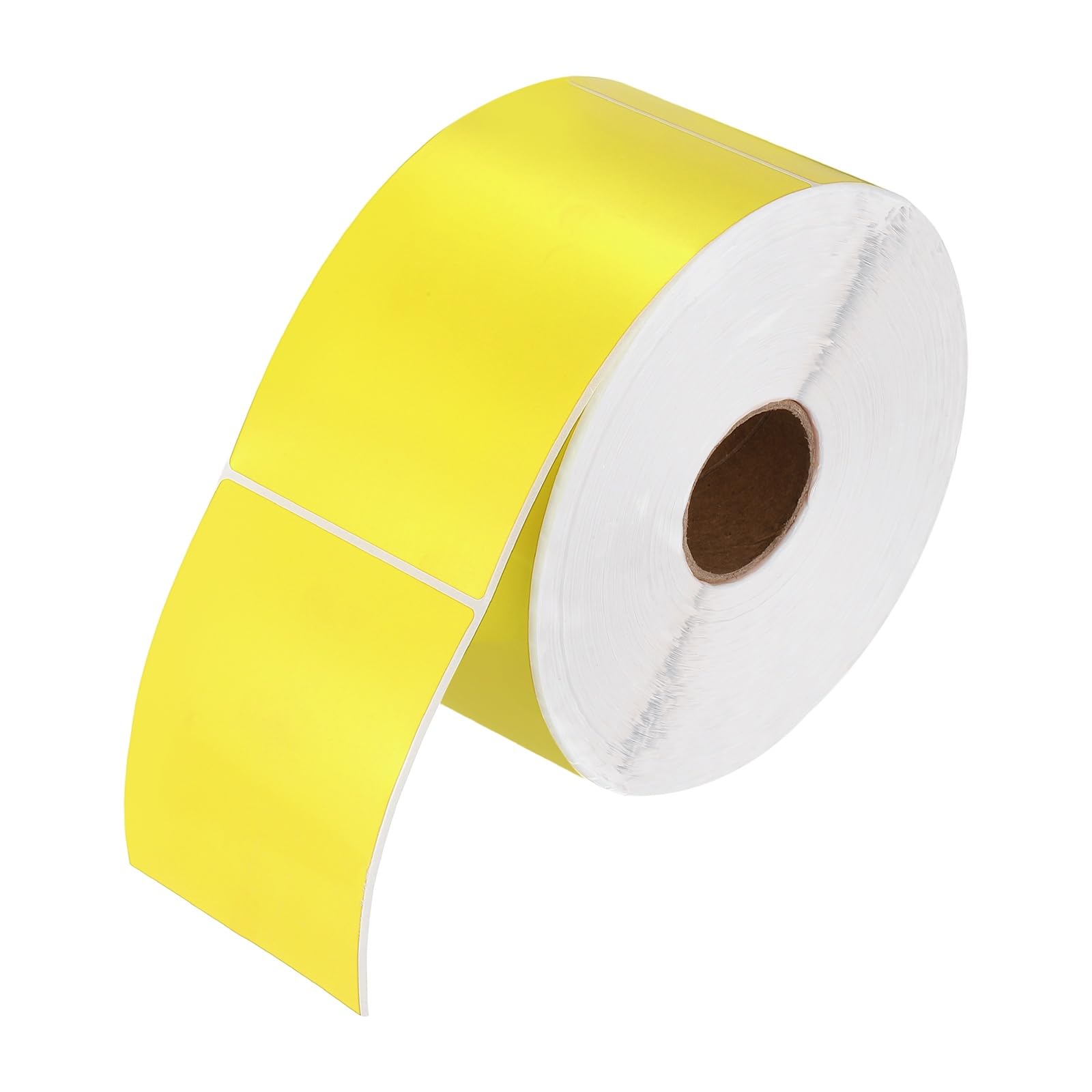 PATIKIL 1000Pcs Colored Coding Labels Stickers, 5x3 Inch Rectangle Inventory Stickers Self Adhesive Tags for Office Business Inventory Management Product Labeling Home Decor, Yellow