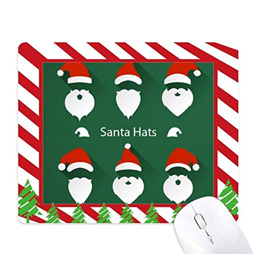 Tapis de souris Noël original motif Père Noël et canne de bonbon cadeau idéal fin d'année