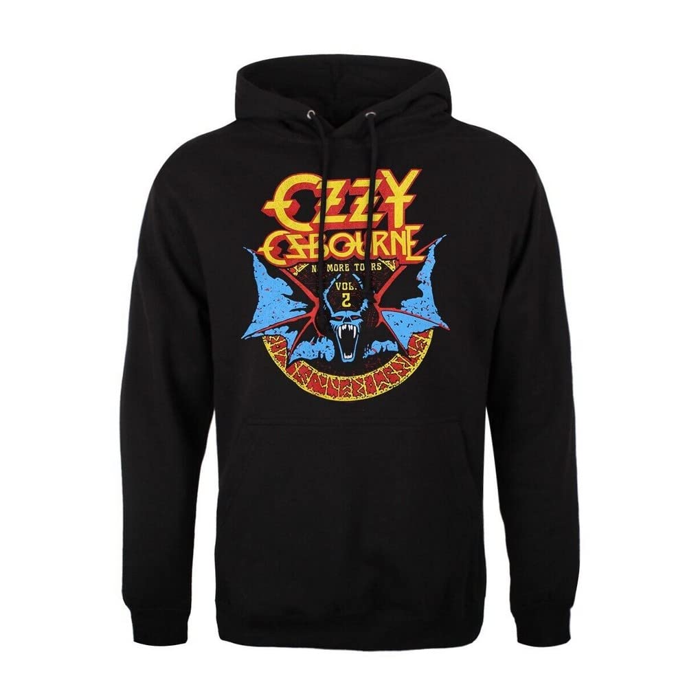 Ozzy Osbourne Unisex Adult Bat Circle Pullover Hoodie (M) (Black)