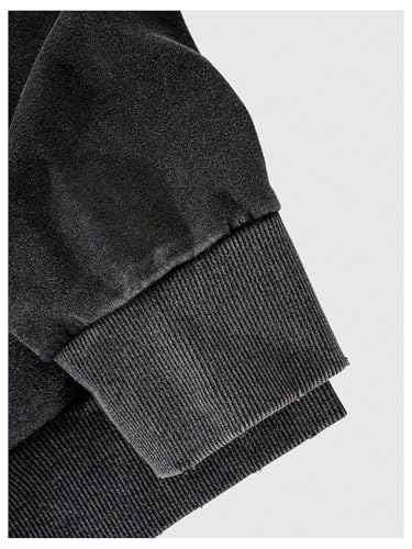 SOLY HUX Men's Gothic Zip Up Hoodies Grunge Drop Shoulder Hooded Sweatshirts Outerwear3