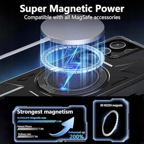 Image of Mag-Safe Charger Wireless Charger Fast Charging, Type C 15W Compatible with i Phone 14 /14 Pro /14 Pro Max /15 /15 Pro / 15 Pro Max /13 Mini /13Pro /13 Pro Max /16 /16 Pro /Plus /Max and Other Mag-Safe Devices