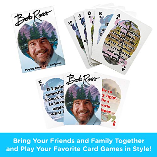 Baraja de Cartas Bob Ross Tamaño Poker miniatura 2