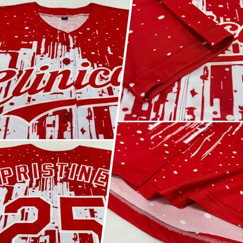 Custom Men Women Youth Baseball Jersey Softball Shirts Full Button Personalized Name Number Sports Team Uniforms, S-7XL miniatura 4