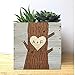 Personalized Tree Heart Wood Planter Box – Custom Initials, Wedding Date, Gift for Couples, Valentine's, 5th Anniversary, Engagement, or Spouse