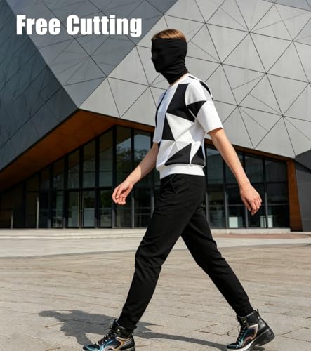 Image of 3 Pieces Full Face Mask, Stretchy Faceless Cloth Masks, Statue Inflatable Costume Accessory for Adult Men Women