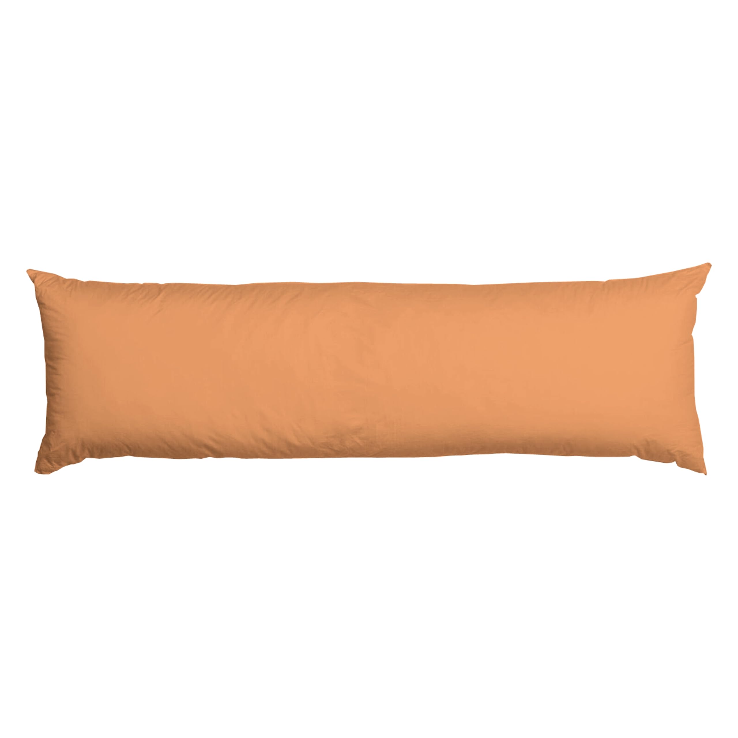 AmigoZone Super King 6FT Bolster Body Pillow - Hollowfibre Filled, Maternity Support, Side Sleeper With Free Pillow Case (Peach, 72")