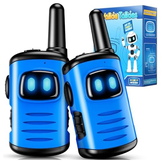 Kids Walkie Talkies Toys for Boys: comedyfun Mini Robots Walkies Talkies 2 Pack Easter Birthday Gifts for 3 4 5 6 7 8 Year Old Boys Toys for 4 5 6 7 8 Year Old Camping Outdoor Game