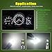 12V White T5 37 74 73 2723 2721 T10 158 168 194 2825 with Socket Instrument Cluster Light LED Bulb Replacement Dashboard Panel Gauge Indicator Lamp PC74 PC37 PC118 PC168 PC175 PC194 PC195 PC160 PC161