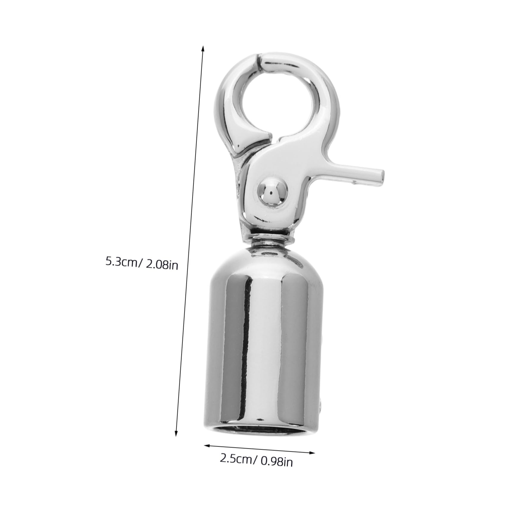 OSALADI Cord End Cap 4 Pack Metal Rope End Snap Hook Lanyard End Hooks for Handbags Luggage and Guardrails