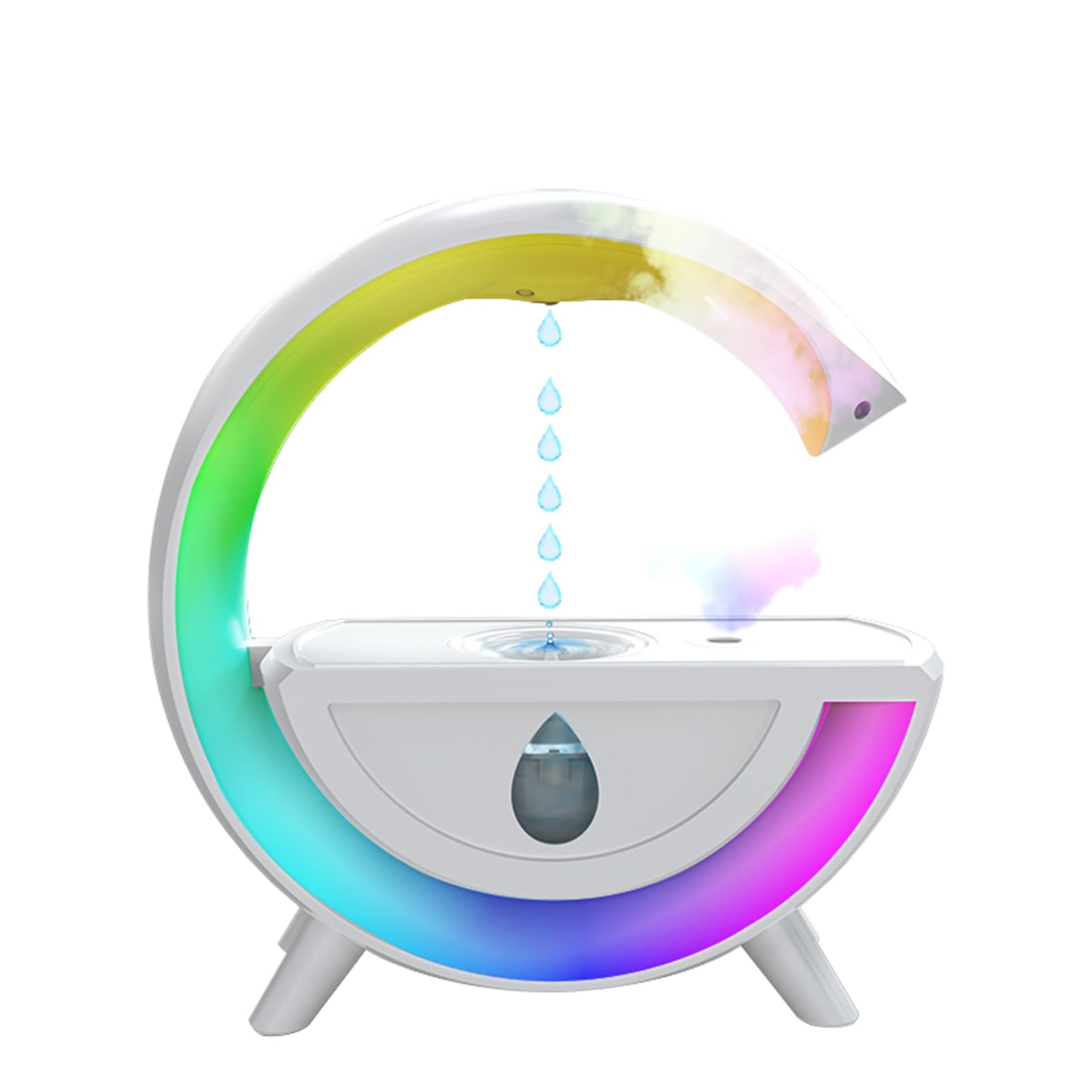 Umidificatore Anti- Design Cool Mist Umidificatori Interruttore integrato 350ml Luci abbaglianti di grande capacità Spegnimento veloce Umidificazione Velocità Baby