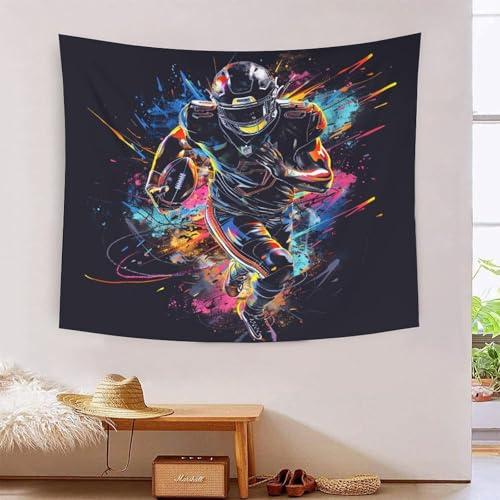 Tenture murale football effet 3D pour créer un espace gaming unique