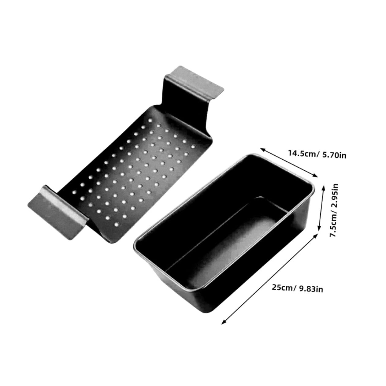 Mikinona Moule à Pain Antiadhésif Acier Avec Plateau Amovible Pour Toast Et Cuisson Pratique