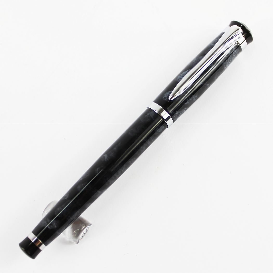 Stylo Plume Baoer Classique Avec étui - Acier Argenté - Neuf - Cartouches Incluses