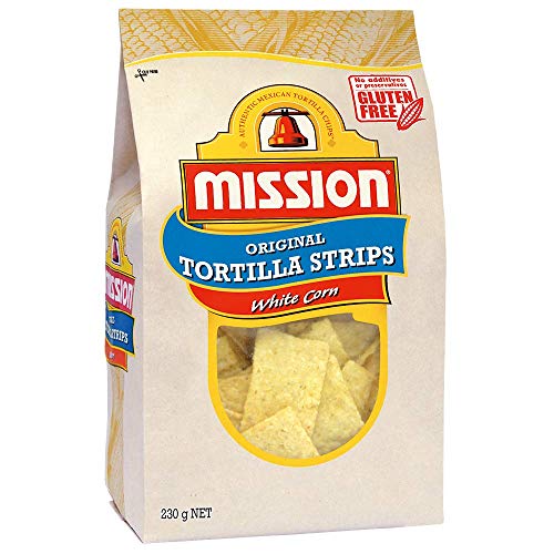 Mission Original Tortilla Strips, White Corn Chips, 230g