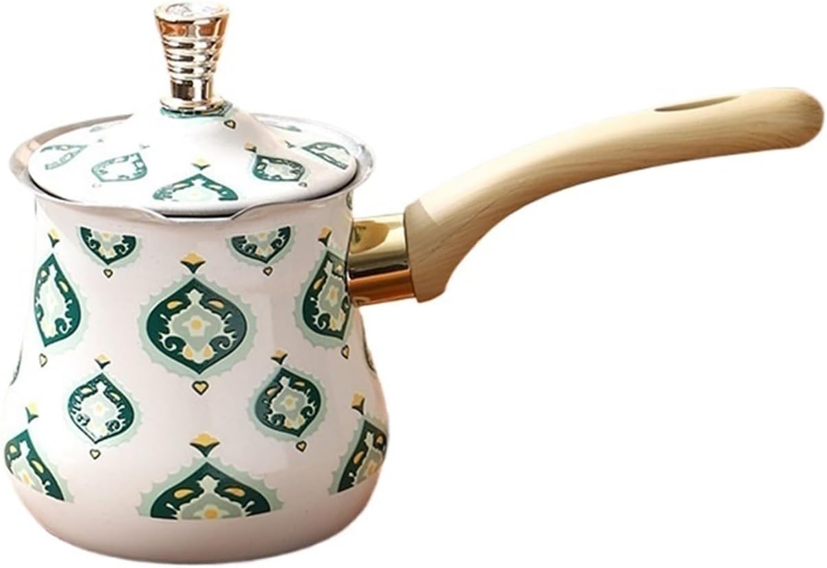 Stainless Steel Milk Pot Stainless Steel Milk Pot, Long Handled Coffee, Small Complementary Food For Home Kitchen, 720ml(Color1)