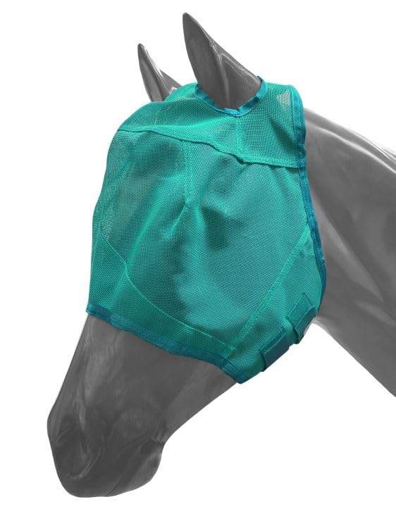 Showman Pony Mesh Rip Resistant Fly Mask (Teal)