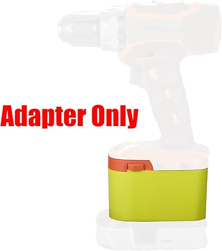 Miniatura 4 de 1 adaptador de actualización para herramientas inalámbricas tipo Ridgid de 18 V a baterías Ryobi de 18 V, (sin función de carga), solo adaptador