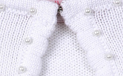 Flower Girl Jacket Elegant Pearl Beaded Soft Cozy Sweater2