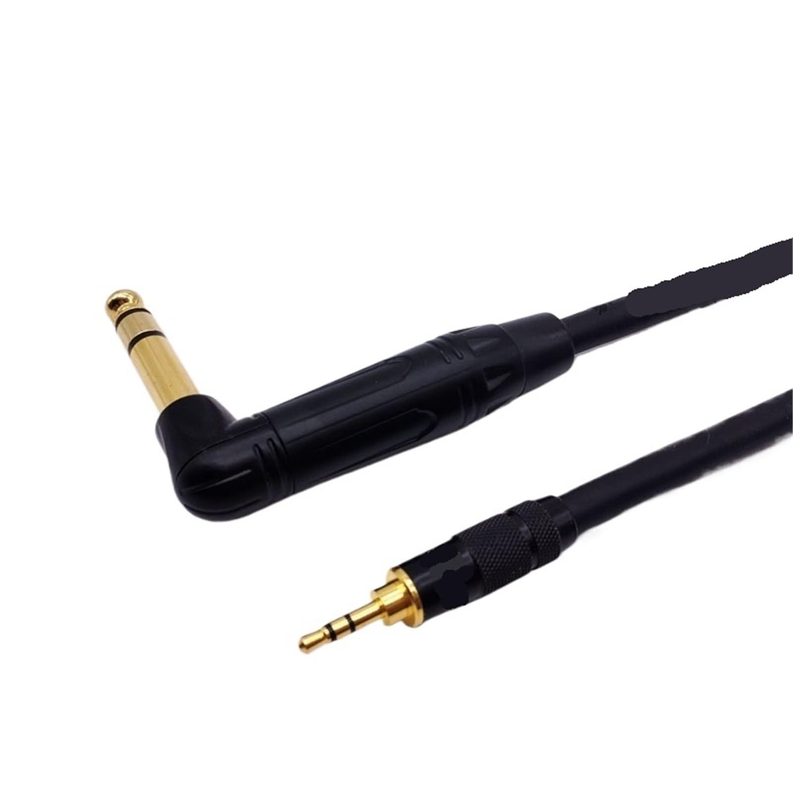 Câble 2.5 mm vers 6.35 mm TRS coudé de 0.75m pour réparation audio DIY