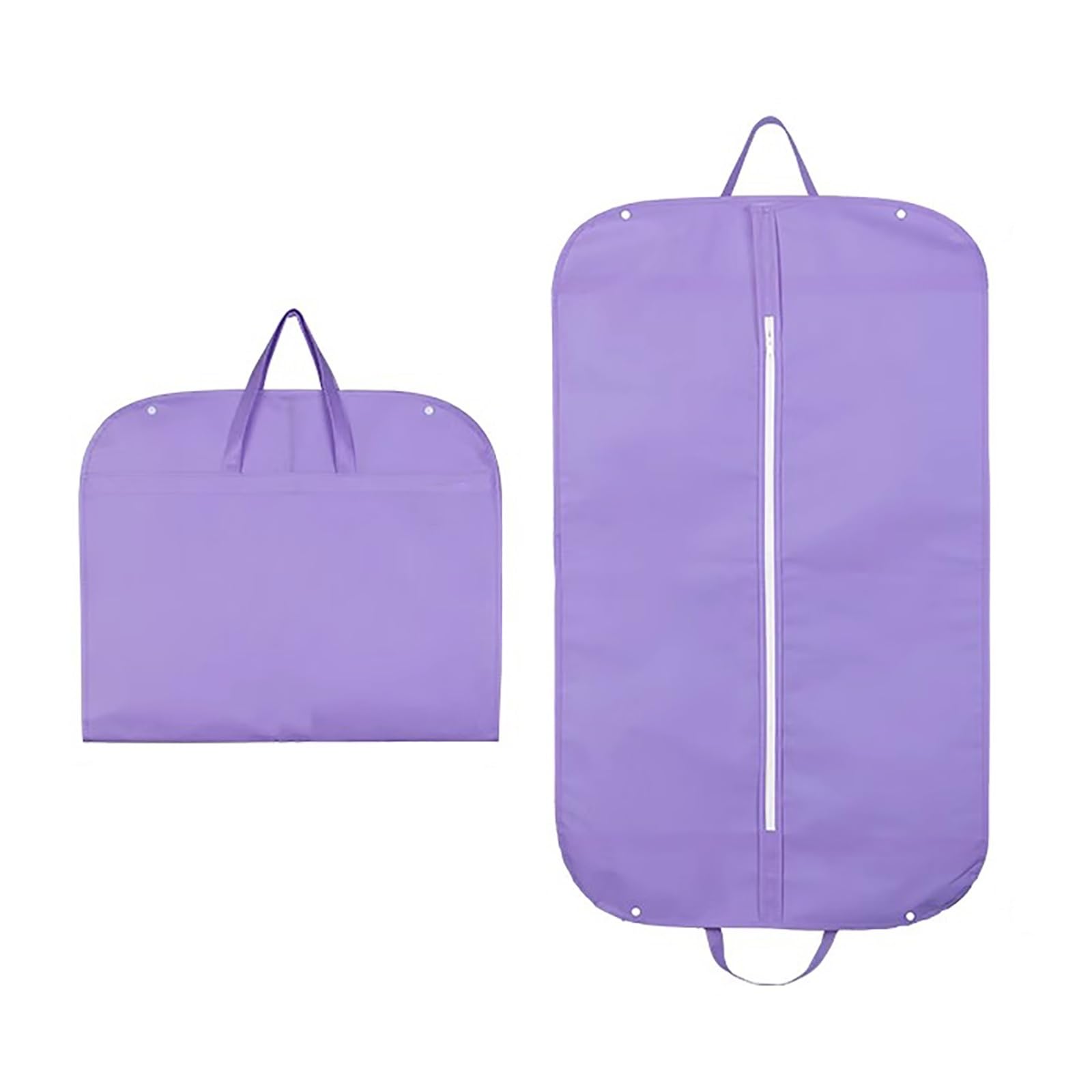 Garment Bags for Hanging Clothes，with Carry Handles, Non-Woven Garmet Bag，Business Suit Bags, for Suits, Jackets, Dresses(Purple)
