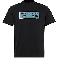 Calvin Klein Uomo T-Shirt Maniche Corte Box Graphic Tee Regular Fit