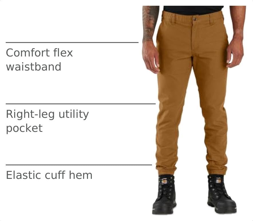 Carhartt Men's Relaxed Tapered Rigby Jogger, Carhartt Brown, 36 Tall - image 4