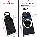 B-COMFORT 2 Car Trash Bags-Hanging Detachable Garbage Bag Container for Auto Truck SUV Vehicle Back Seat Headrest with 2 Purse Holders Hooks Adjustable,Durable,Washable,Black