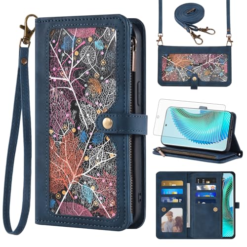 Étui Honor Magic 6 Lite anti-choc étui portefeuille avec cordon pour ne plus perdre son téléphone