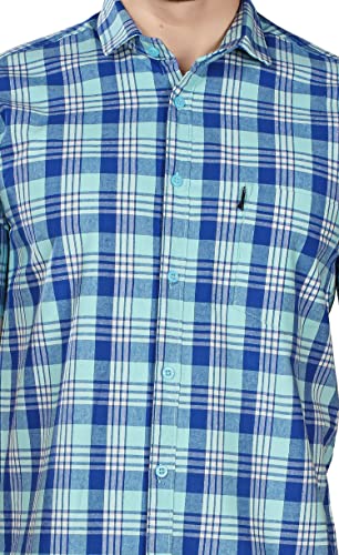 Image of BRUCEWANE Men's 100% Cotton Half Sleeve Shirt