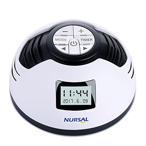 NURSAL White Noise Machine, Macchina per Rumore Bianco per Sonno e Sveglia con Timer Spegnimento e 8 Suoni Rilassanti per Spa, Terapia Sonora Sonno per Neonati e Adulti, Relax in Ufficio e in Viaggio