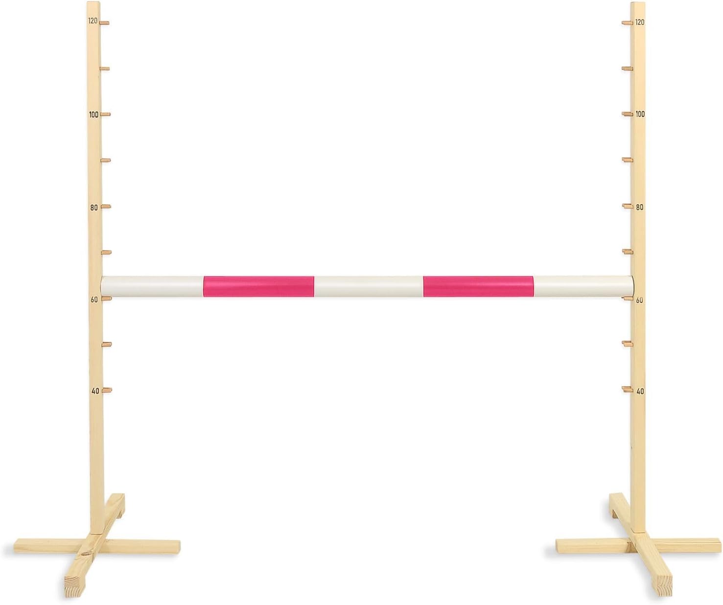 Jumping Obstacle for Hobby Horse 120cm Beam 50mm – Pink