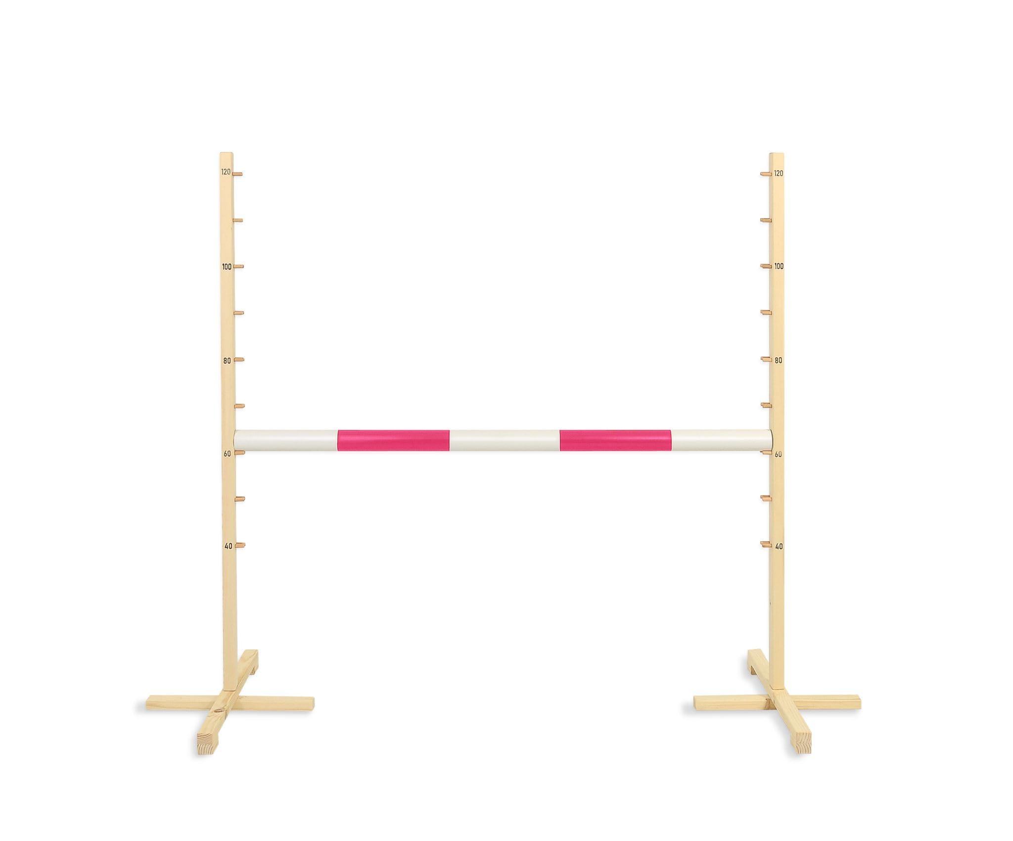 Obstáculo de salto para Hobby Horse 120 cm, 50 mm - Rosa